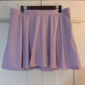 Honey Mark Swimskirt W Suit Built In Solid Lavender Lined With Pockets 2XL